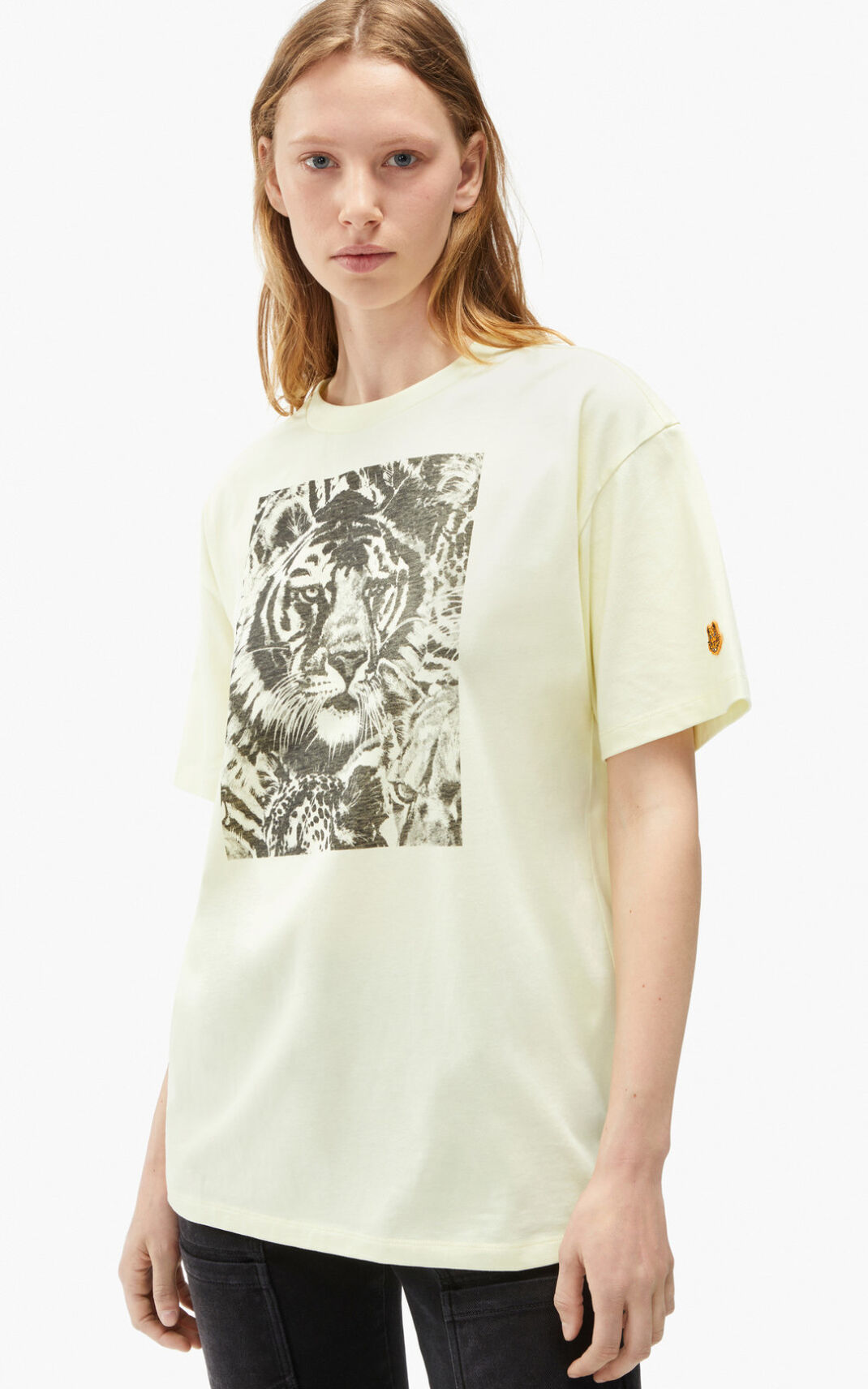 Kenzo Wildtigers oversized T Shirt Dam | 23175-LAXG